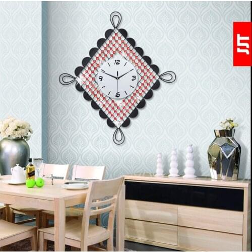 Luminousness chinese knot fashion wall clock Large luxury watches and clocks chinese style modern mute clock table