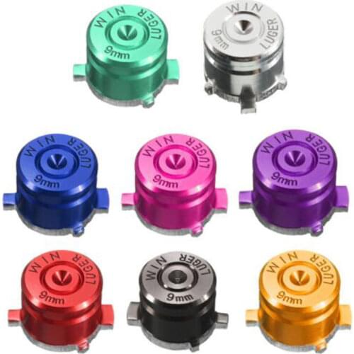 Metal Bullet ABXY Button Joystick Thumbstick Caps Replacement Part Sony Playstation Dualshock 3 4 PS3 PS4 DS4 Gamepad Controller