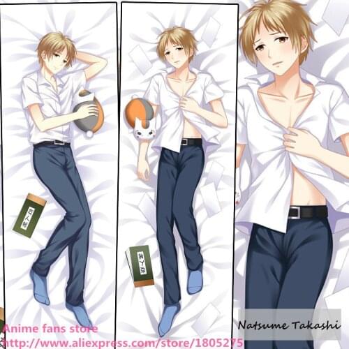 Cute Japanese Anime Pillowcase Natsume Yuujinchou Natsume Takashi BL Pillow Case decorative Hugging Body