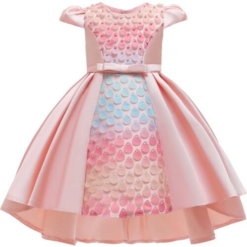 2021 New Children Ball Gown Evening And Party Princess Dress Carnival Sequins Fish Dress Girl Clothes Kids Dresses For Girls