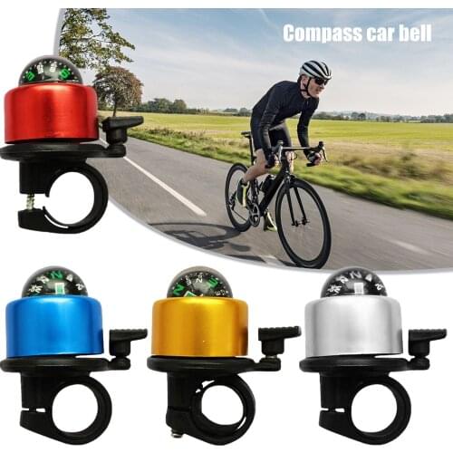 New Bicycle Bell Mountain Bike Car Bell Aluminum Alloy Compass Bell Horn Car Bell Riding Equipment Accessory 7.5X6.5CM Bike Bell