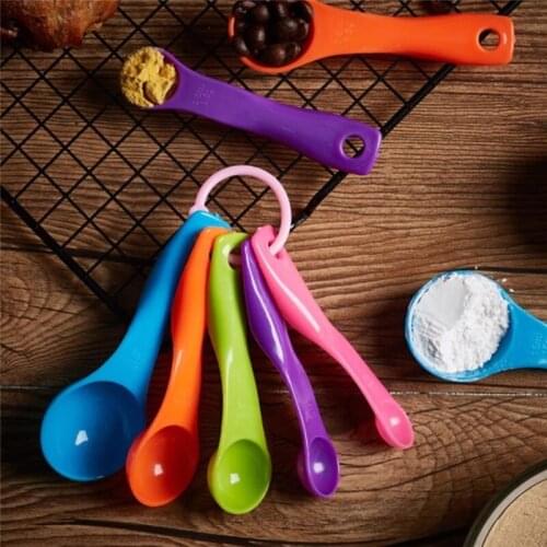 Multicolor Measuring Spoons Tea Spoon Coffee Sugar Scoop Cake Baking Accessories Flour Measuring Cups Kitchen Cooking Tools