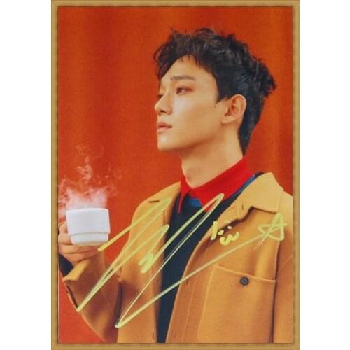 Hand signed EXO CHEN Kim Jong Dae autographed photo 6 inches free shipping K-POP 022018A