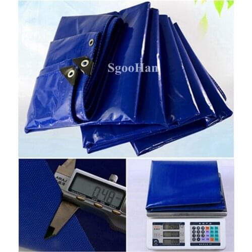 Blue Tarpaulin Oxford Rainproof Cloth Outdoor Awning Oilcloth Car Shed Cover Truck Canopy Shade Sail Dog House Waterproof Cloth
