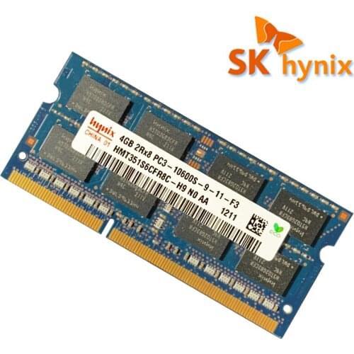 SK HYNIX PC3 4G 10600S original ddr3 4GB 1333MHz ram sodimm laptop DDR3 memory support memoria notebook RAM