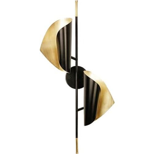 Nordic modern light luxury wrought iron wall lamp living room bedroom corridor creative decorative wall lamp