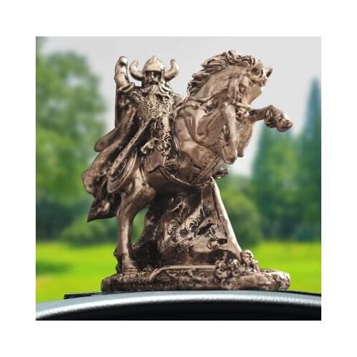 Statue Ancient Roman gladiator ancient Greek Spartan armor warriors creative interior man center console safety decoration