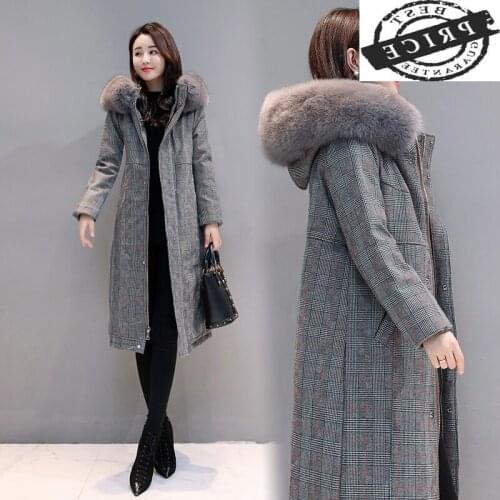 Thick Warm Womens Down Jacket Luxury Fox Fur Hooded Clothes 2021 Brand 20% Duck Down Coat Female Down Jacket Hiver a1115