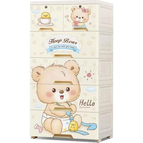 Thickening Drawer Type Storage Cabinet, Plastic Childrens Closet, Baby Toy Locker, Baby Sorting Box, Sundry Cabinet