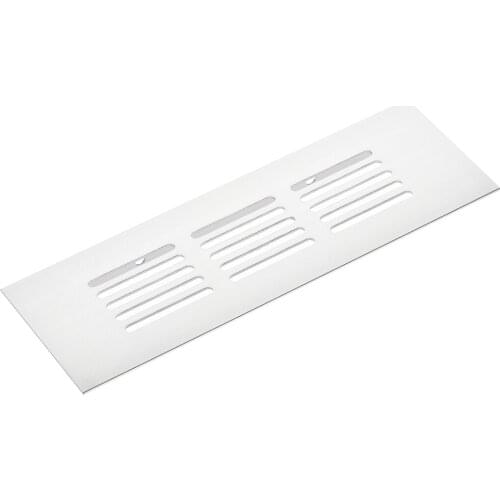 Uxcell Rectangle Shape Ventilation Grille Aluminum Alloy Air Vent 5.9" x 1.97" for Wardrobe Cupboards 5pcs