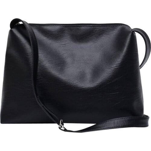 Big Capacity Shoulder Bag Women Soft Leather Crossbody Bags Large Capacity Casual Tote College School Girls Book Shopping Bag