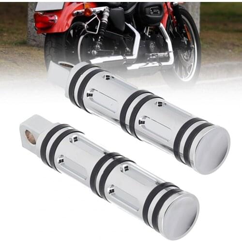 2Pcs Footpeg Pedal Bamboo Shape Anti-corrosive Aluminium Alloy Motorbike Footrest Footpeg Compatible with Davidson