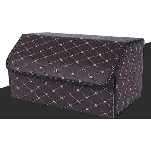 Auto Multiuse Tools Storage Bag Car Trunk Organizer Box Large Capacity Leather Folding Stowing Tidying Organizer Luggages