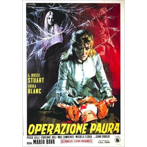 D0854 Operazione paura 1966 Movie Silk Fabric Poster Art Decor Indoor Painting Gift