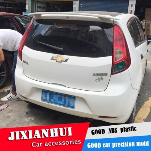 For sail Spoiler 2011-2013 Chevrolet sail Hatchback Spoiler JSDK ABS plastic Material Car Rear Wing Color Rear Spoiler