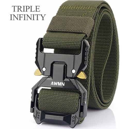 Elastic Tactical Belt Multifunctional Quality Nylon Mens Belt Durable Army Male Jeans Trousers Belt Outdoor Sports Accessories