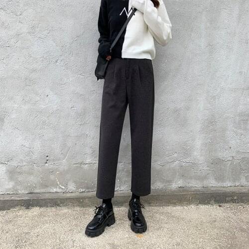 GUUZYUVIZ Women's Straight Trousers