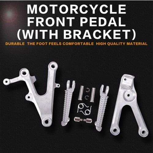 Front Foot Rests Pedal Bracket Assembly Kit For Yamaha YZF600 R6 2003 2004 2005 YZF R6 03 04 05 Motorcycle Parts