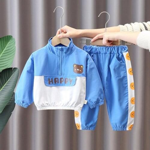 Boys Clothing Sets 2021 Autumn Children Cartoon Jacket Coat And Pants 2Pcs Set Baby Sports Tracksuit Outfit Fashion Kids Clothe