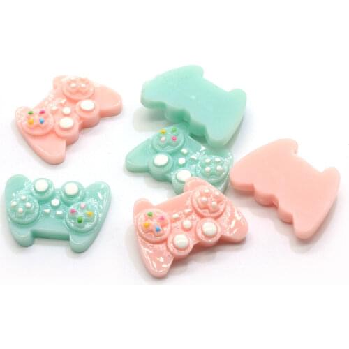 Hot Selling Newest Game Hadling Controller Gamepad Miniature Resin Simulation Flatback Beads Kawaii Loose Sticker