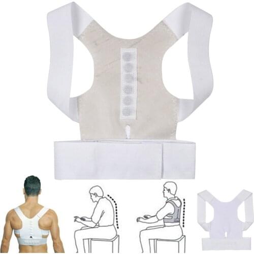 2018 Newly Power Magnetic Posture Humpback Support Corrector Back Brace Belt Magic Strap Dropshipping