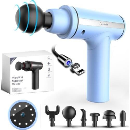 Massage Gun Rechargeable Muscle Stimulator Deep Tissue Massager electric Device Body Relaxation Shaping Pain Relief Fascia Gun