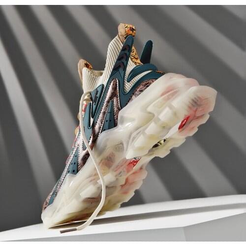 Fashion Running Shoes for Men Outdoor Damping Man Sneakers Breathable Man Sports Shoe Non-Slip Road Walking Footwear Black 43 44