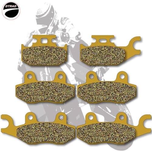 Motorcycle Brake Pads Front+Rear For YAMAHA ATV YXR 450 2006 YXR 66 Rhino 660 04-05 YFM 700 2006