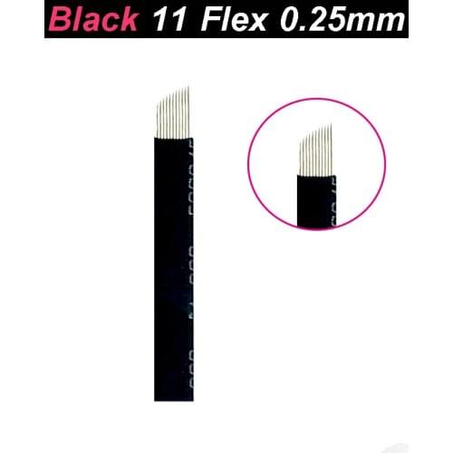 New Microblading Needles 11 Flex for Pernement Makeup Eyebrow Lamina Agulhas Tebori Blade for Manual Pen Tattoo Needle 11 Pins