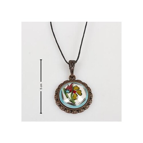 Tulip Floral China Necklace