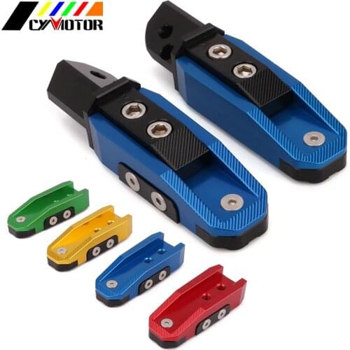 Pair Motorcycle Footrests Rear Foot Pegs Rests Pedals For YAMAHA R1 R6 MT07 MT09 XJ6 FZ1 FZ6 FZ8