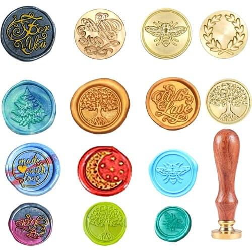 Retro Wax Seal Stamp Replace Copper Head Vintage Envelope Sealing Tools for wedding Invitation DIY Sealing Wax Decoration Craft