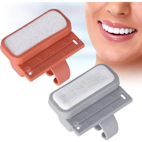 2 Colors Plastic Dental Endodontic Files Measure Ruler Oral Cleansing With Finger Ring Tools Dental Canal Measuring Instrument