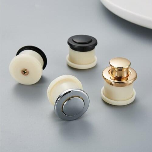 Handles for Furniture Modern Minimalist Hidden Bouncing Tatami Dark Round Spring Handle Drawer Cabinet Bouncing Handle Knobs