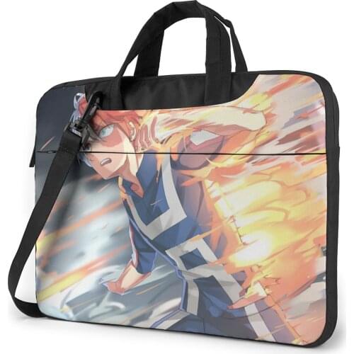 Boku No Hero Academia Laptop Bag Case Protective Vintage Computer Bag Bike Crossbody Laptop Pouch