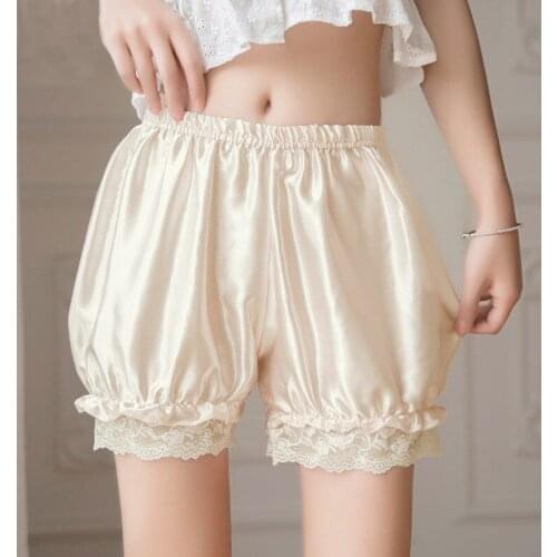 High Quality Girl Safety Shorts Pants Lace2021 Women Design Underwear Soft Lace Briefs Slim Short Pants for Women Home Wear