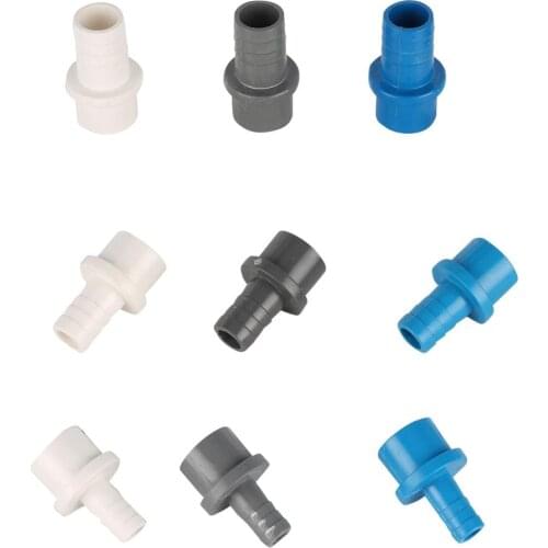 ID 25mm to OD 12/16/20mm PVC Reducing Straight Connector Garden Irrigation Barbed Water Connector Water Tank Water Supply Joint