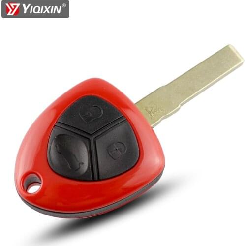YIQIXIN 3 Button Smart Red Remote Car Key Shell Cover Case For Ferrari 458 Italia California 599 GTB Fiorano Key Blade Igniter