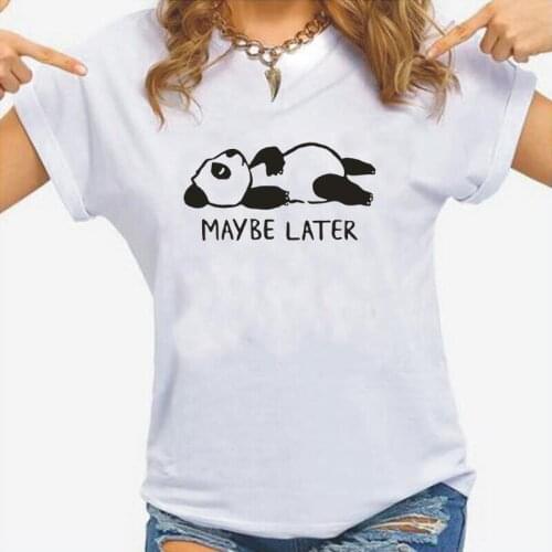 Women T Shirt Summer Short Sleeve Cute Panda Pattern Kawaii Animal Printing Tee Shirt Femme Harajuku Casual T Shirt Women Tops