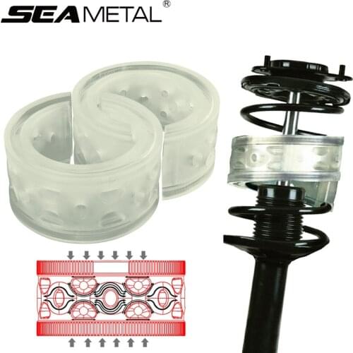 2PC Car Buffer Car Shock Absorber Spring Bumper Auto-buffers Springs Bumpers Cushion Automobile Type B Universal For Cars Buffer
