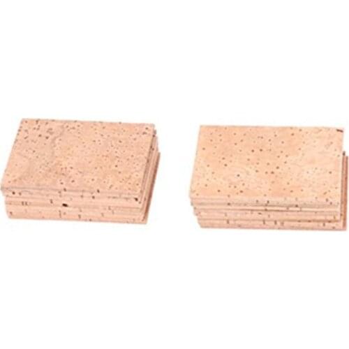 20 Pcs Universal Sax Neck Cork Natural Durable Wooden Saxophone Neck Joint Cork Sheet for Alto/Soprano/Tenor Brass Parts