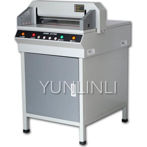 450VG+ Electric Paper Cutter 220V 800W Tender Documents Financial Documents Paper Cutting Machine A3 Format Cut 4CM Thick