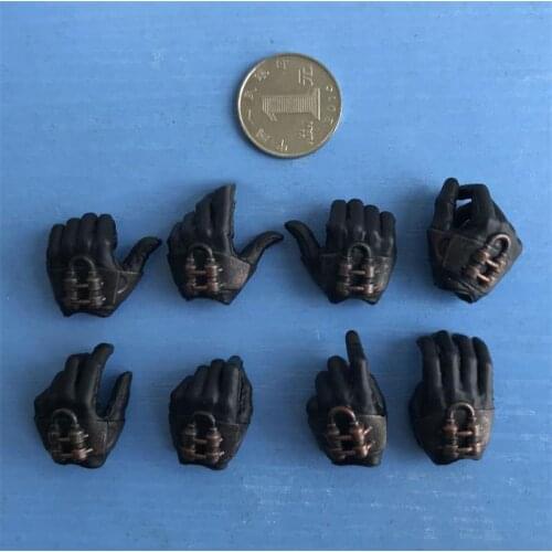 In Stock 1/6th Soldier Black Hand Gloved Model Jack the Ripper For Usual 12inch Doll Figures Accessories