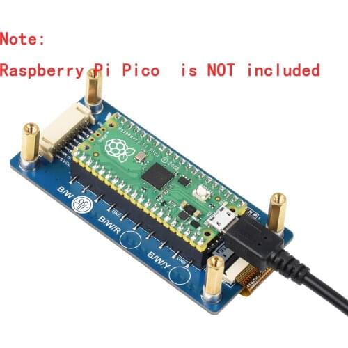 2.9 inch 296X128 E-Paper E-ink EPaper Display Screen Module Shield HAT for RPI Raspberry Pi Pico Board Accessories