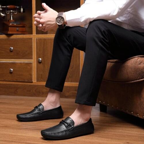 Men Genuine Leather Casual Comfortable High Quality Shoes Loafers Sneakers Fashion Handmade Retro Leisure Loafers Shoes men