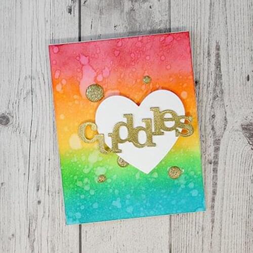 New Big Word Cuddle Metal Cutting Dies Stencil for DIY Scrapbooking Photo Album Embossing Paper Cards Making Decorative Crafts