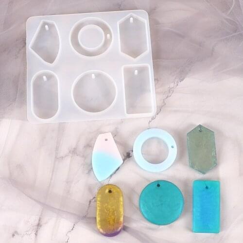 Fashion Geometric Figure Silicone Mold Jewelry Earrings Epoxy Resin Mold Set DIY Jewelry Handmade Making Finding Tools Supplies