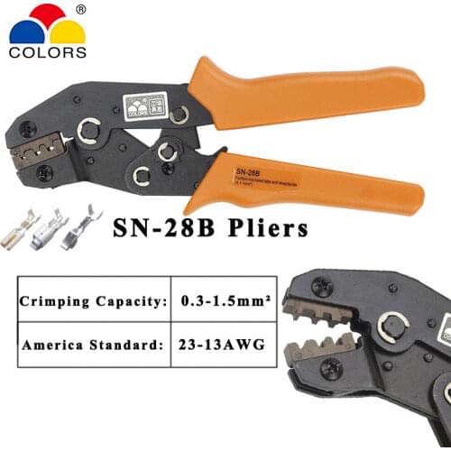 Colors Crimping Tool Crimping Pliers For Dupont XH2.54 KF2510 SM 2.54mm 3.96mm Plug Terminals AWG28-22