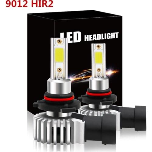 Par Car Auto Coche bombillas 9012 HIR2 80W 72 de cob Chip LED niebla/faro Color Blanco 6500 K 12000LM DC 12 ~ 30 V