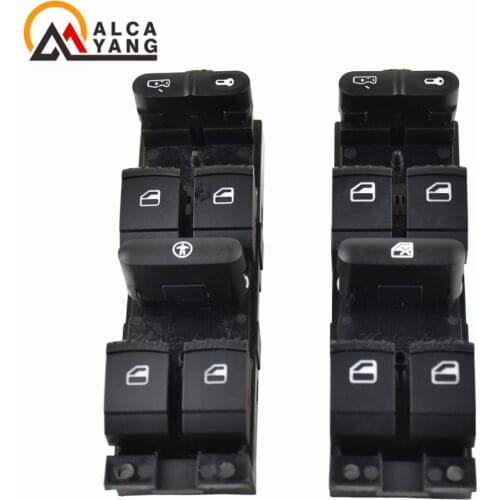 1J4959857A Master Power Window Switch for VW Golf MK4 Bora Seat Skoda Octavia MK1 Fabia 1J4 959 857A 1J4 959 857 A Red Light